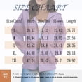 thumbnail image 4 of Soft Fleece Zip-Up Hoodie for Women, Long Sleeve Drawstring Open Front Sweatshirt - Loose Fit Casual Fall Winter Jacket Blue L, 4 of 7