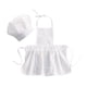thumbnail image 1 of Delantal para bebé, 2 piezas, gorro para recién nacido, delantal, disfraz para bebé infantil Chica Zulema Traje de cocina, 1 of 5