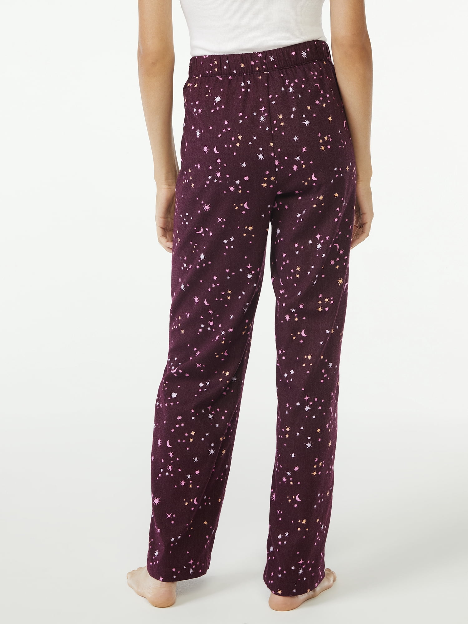 Joyspun Women’s Flannel Lounge Pants, Sizes S to 3X