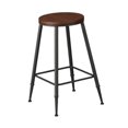 thumbnail image 4 of Taburete De Bar Moderno, Antideslizante, Redondo, De Altura De Mostrador, Sin Brazos, Con Estructura De Metal, 65 Cm, Sin Acolchado 65 centímetros, 4 of 9