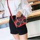 thumbnail image 2 of Bolso bandolera vintage único con forma de radio para mujer, con cierre de clip y bandolera., 2 of 5