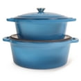 thumbnail image 5 of BergHOFF Neo 6pc Cast Iron Dutch Oven Cookware Set with Lids, Blue, 5 of 10