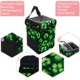 thumbnail image 2 of Saint Patrick's Day Foldable Car Trash Bin with Lid, Leak-Proof Mini Trash Can, Hanging Storage Bag for Car, 2 of 6
