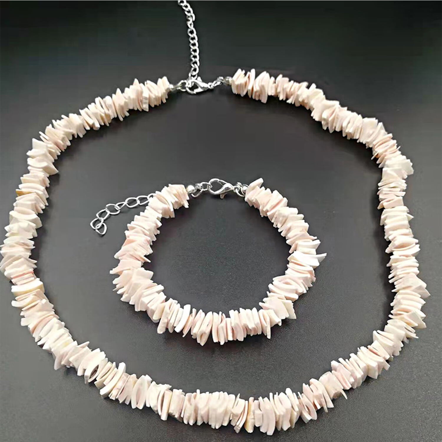 Details about   Hawaiian Jewelry Puka Shell and Black Coconut Bead Hawaii Necklace 