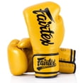 thumbnail image 1 of Guantes de boxeo Fairtex BGV18 Gold, 14 oz, para hombres, mujeres y niños, 1 of 5