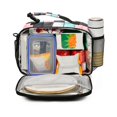thumbnail image 2 of FORMRS Student Lunch Bag Insulated Reusable Cooler Box with Zipper Pockets, Gray Checkered Pattern, 2 of 9