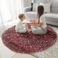 thumbnail image 3 of Red Christmas Snow Pattern Round Blanket,Comfortable Soft Flannel Throw Blanket,All Season,Warm Lightweight Blankets for Sofa Bed Couch Living Room Chair 60"x60", 3 of 5