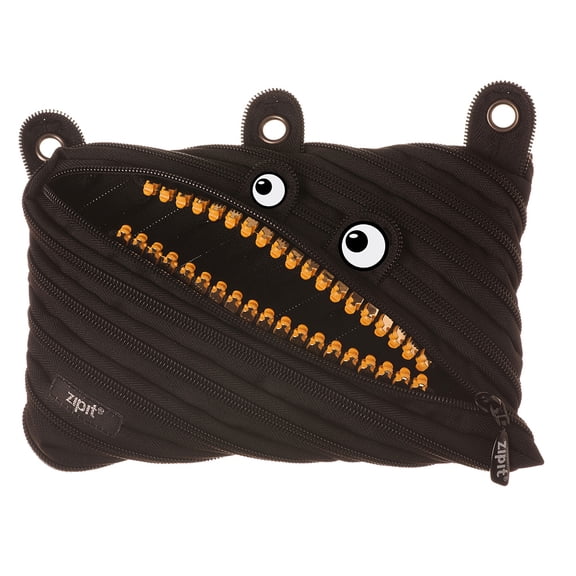 ZIPIT Grillz Monster Pencil Cases, Black, 9 x 59 x 078 in