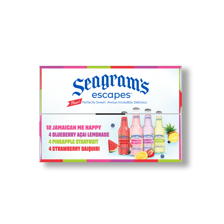 Seagram's Escapes Variety Pack, Flavored Malt Beverage, 24 Pack, 11.2 fl. oz. Bottles