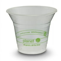 StalkMarket® Planet Compostable Cold Cups, 9 Oz, Clear, Pack Of 1,000 Cups
