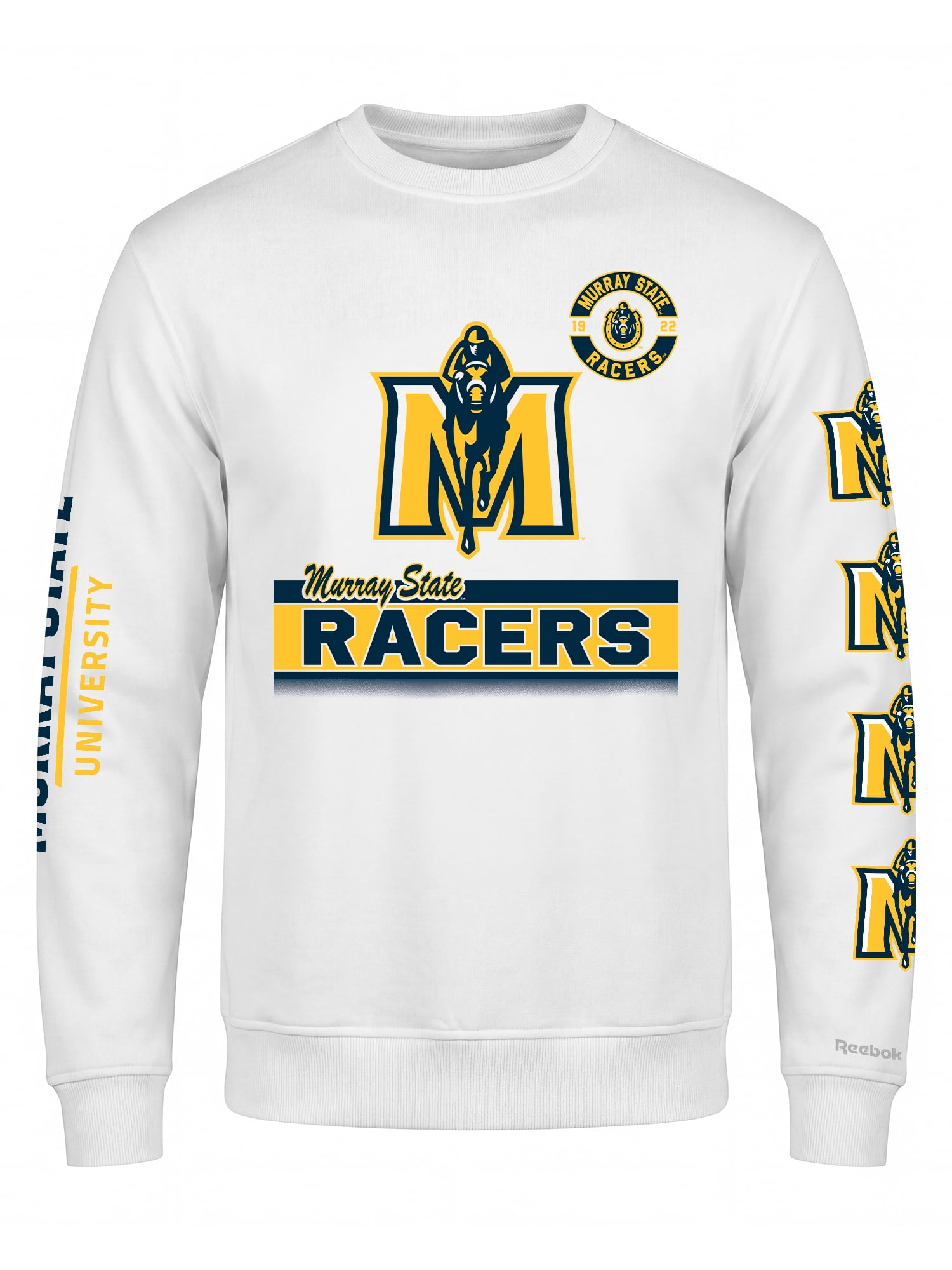 Murray State Racers Reebok Mens White Crew Sweatshirt