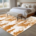thumbnail image 4 of Burnt Orange Forest Area Rug 5x7 FT, Non Slip Bedroom Throw Carpet, Contemporary Silhouette Abstract Art Washable Soft Floor Carpet Non-Shedding Rug for Dining Room Bedside Classroom Desk, 4 of 9