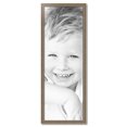 thumbnail image 2 of ArtToFrames 17" x 49" Aged White Gold Picture Frame, 17x49 inch Silver Wood Poster Frame (WOM-2036),  Pack, 2 of 7