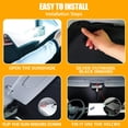 thumbnail image 5 of HOMEYA Dog & Cat Tesla Model Y / Model 3 Sunshade, 240T Car Sun Shields for Windshield, Foldable Front Window Sun Shade Sun Visor for UV Rays Protection, 5 of 7