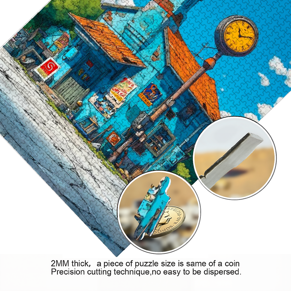 A 1000pcs Adult Puzzle Featuring  Landscape Themes, High Difficulty Level, Suitable for Adults, Family Entertainment.29.4*19.6 in