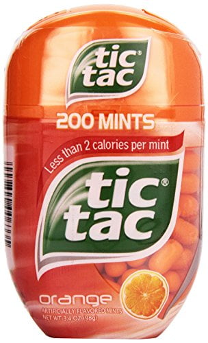 3 Pack Tic Tac Orange Bottle Pack 3.4 Oz 200 Mints Each by