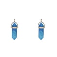 thumbnail image 2 of Colgante de ágata Minnieouse Encanto de columna hexagonal para mujer Azul 2piezas, 2 of 6