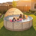 thumbnail image 2 of Bestway Steel Pro MAX 13'x42" Metal Frame Above Ground Pool, Canopy, Pump, Ladder, & Cover, 2 of 8