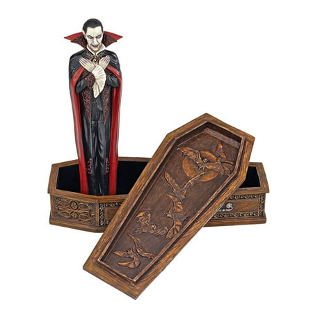 The Vampire Coffin of Dracula Statue