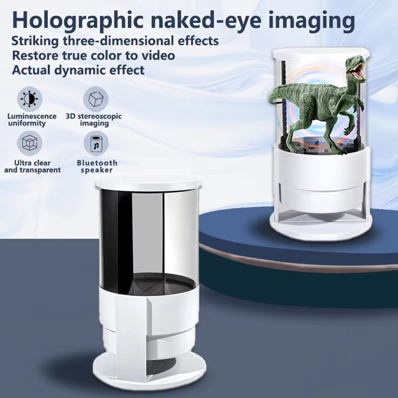 Holographic Advertising Machine 360 Degree View, Cylinder Design, WIFI ...