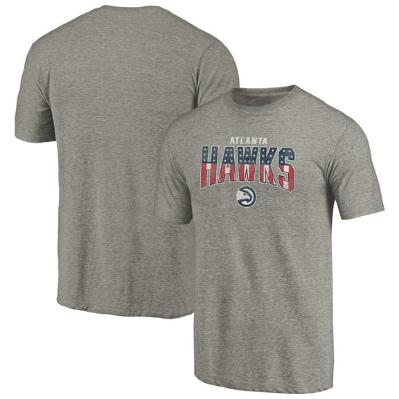 Men's Gray Atlanta Hawks Freedom Tri-Blend T-Shirt