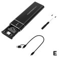 thumbnail image 4 of M.2 NVMe SATA USB C 3.2 Adapter Externes SSD Gehuse Case fr M / MB Key, 4 of 8