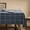 Hem/Navy Blue-52" x 52" (Square), variant on Boho Grid Table Cloth With Tassels (navy Blue 52" Round) Heavy Weight Linen Checked Embroidered Farmhouse Tablecloth Water Resistant Round Dark Tablecloths