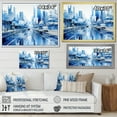 thumbnail image 4 of Designart "modern Future City Road" Cityscapes Floater Framed Canvas Art Print, 4 of 7