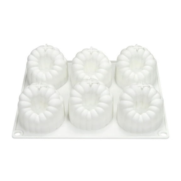 T-HOTLYST 6 Cavity Large Raspberry Mousse Cake Mold Food Grade Silicone Chocolate Dessert Baking Mould Family Gathering Bakeware