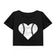 thumbnail image 1 of Top corto de verano para mujer, ropa de calle, camiseta con cuello redondo para caminar, senderismo, mujer SG, 1 of 7