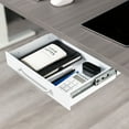 thumbnail image 2 of VIVO White Space Saver Sliding Under Desk Storage Drawer with Pull Handle, 2 of 8