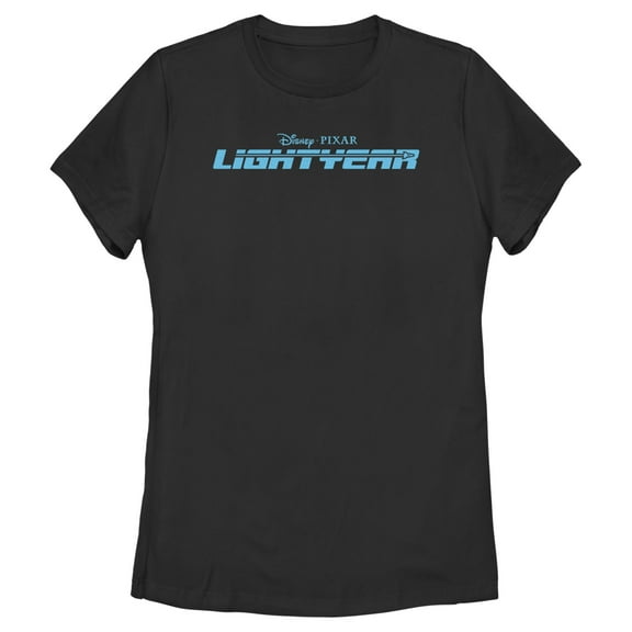 Women's Lightyear Blue Logo  Graphic Tee Black 2X Large