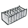 thumbnail image 1 of 7 Grid  Foldable Clothes Storage Boxes   Jeans Compartment Storage Box Drawer Mesh Separation Box Used Stacking Pants Drawer Divider Can Washed Home Organizer, 1 of 7