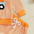 thumbnail image 6 of Hessimy Baby Girls Clothes Long Sleeve Romper Jumpsuit Pants Outfit Set 0-3 Months Baby Girl Clothes 3 6 12 18 24 Months 2t 3t Outfits (Orange,18-24 Months), 6 of 7