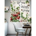 thumbnail image 4 of Strawberry Sheer Curtains for Living Room Bedroom Summer Fruits Spring Floral Botanical Sheer Curtains 72 Inch Long 2 Panels Set Light Filtering Curtain Window Treatments Drapes for Dining Room, 4 of 6