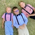 thumbnail image 5 of European Kids Suspenders Set with a bow tie for babies, toddlers boys girls (Small, 09 Fast Food/Black), 5 of 5