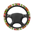 thumbnail image 6 of XMXT Christmas Checker Elements Steering Wheel Cover, Elastic Non-Slip Universal Fit Car Decor Accessories Protector for Auto SUV Trucks, 6 of 8