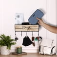 thumbnail image 5 of SNAP INVENT Key Hook & Mail Organizer | Wall Mount Key Holder/Hanger | Wooden Color Mail Slot Basket, 5 of 6