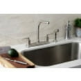 thumbnail image 3 of Kingston Brass FB758SVLSP Serena Centerset Kitchen Faucet with Plastic Sprayer, Brushed Nickel, 3 of 5