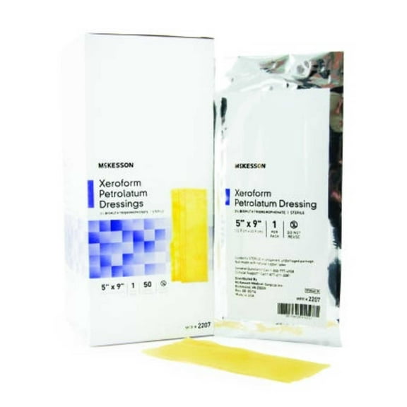 McKesson 2207 Xeroform Petrolatum Dressing Box of 50