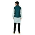 thumbnail image 5 of Sonakshi Fashion Men's Brocade Waistcoat Bandhgala Festive Jacquard Nehru Jacket, 5 of 6