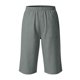 thumbnail image 4 of Pantalones largos para niños, de color liso, con cintura ajustable, con pliegues y bolsillo, informales, deportivos, de poliéster., 4 of 7