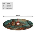 thumbnail image 2 of Christmas Tree Skirt 36" Halloween Haunted House Scary Pumpkin (8) Xmas Tree Skirts Mat for New Year Holiday Christmas Party Decorations, 2 of 5