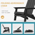 thumbnail image 7 of Dycanpo Folding Adirondack Chairs Set of 6, Hdps Poly Modern Outdoor Chair Weather Resistant,Black, 7 of 7