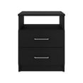 thumbnail image 3 of Black 3 Bedroom Collection: + 2 Nightstands. Effortless Assembly Through Interlocking. Pre-drilled Holes For Precise Fitting. Detailed Manual. Quality Particle Board Material. Full Bed. 18.49 In., 3 of 4