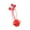 Red, variant on Kitten Toy Mouse Shape Relieve Boredom Playing Teaser Pet Interactive Plush Toy for Kitty