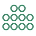 thumbnail image 5 of Uxcell 10mm OD 6mm ID 2mm Width Seal Fluorine Rubber O-Rings Green 10 Pack, 5 of 5