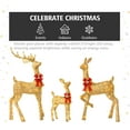 Jingle Joy 3Piece Large Lighted Outdoor Christmas Deer Set with LED