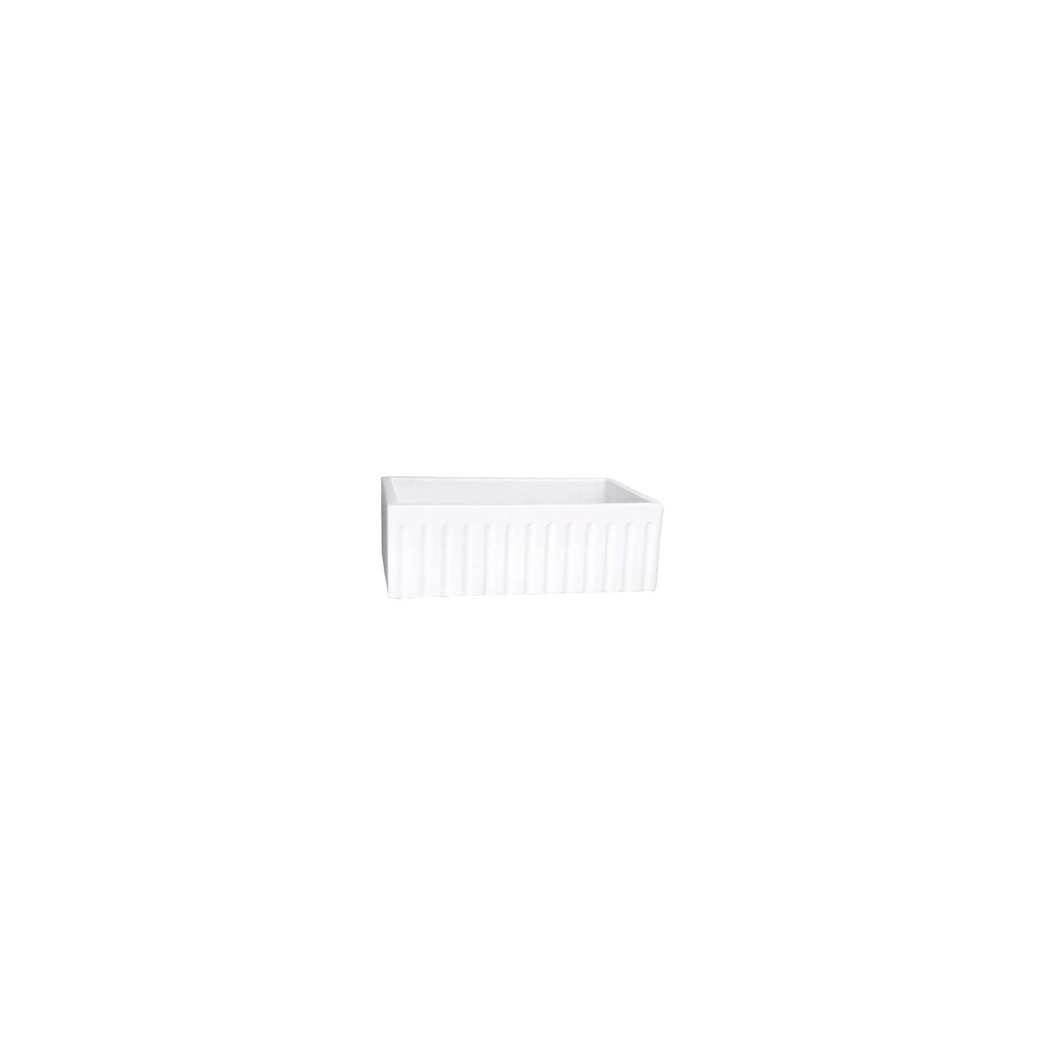 Homestock Victorian Elegance 30 Inch Sink With Fire Clay Surface, Finished In All Sides - Farmhouse Kitchen Sink, Modern Kitchen Sink, Single Bowl Kitchen Sink