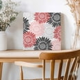 thumbnail image 2 of Framed Canvas Wall Art for Living Room Bloom Sunflower Wall Decor, Pink Red Blooming Floral Aesthetic Paintings for Bedroom Office Kitchen Bathroom, Ready to Hang Artwork Wall Pictures 8x8 Inch, 2 of 9
